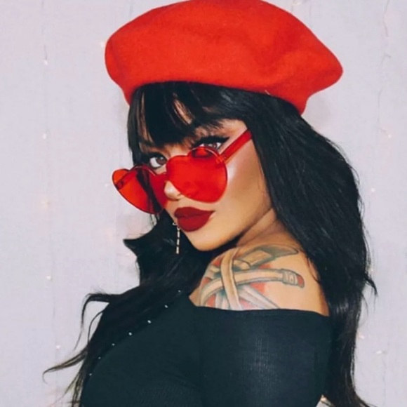 New Rimless Heart Acrylic Sunglasses - Picture 9 of 10